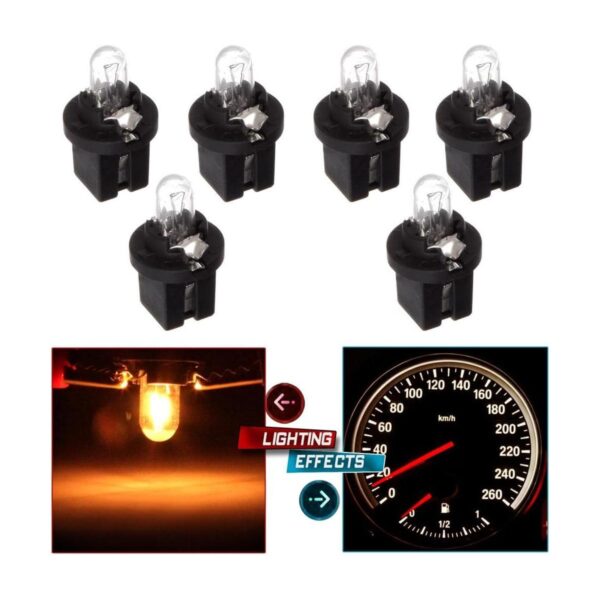 cciyu 6 pcs 509t T5 B8.5D Twist bombillas halógenas 12 W_1