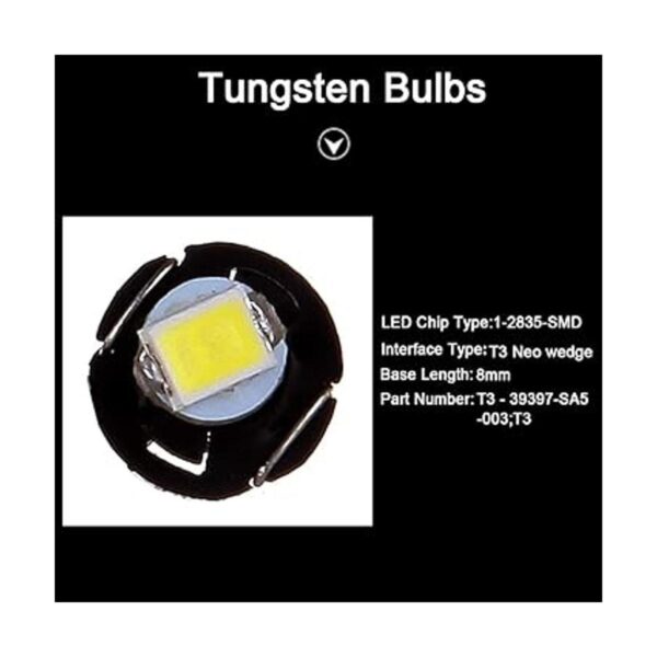 cciyu Paquete de 20 luces blancas 2835 SMD T3 Neo Wedge 1_2