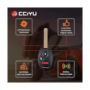 cciyu 1 llavero de encendido de repuesto para automóvil de_4