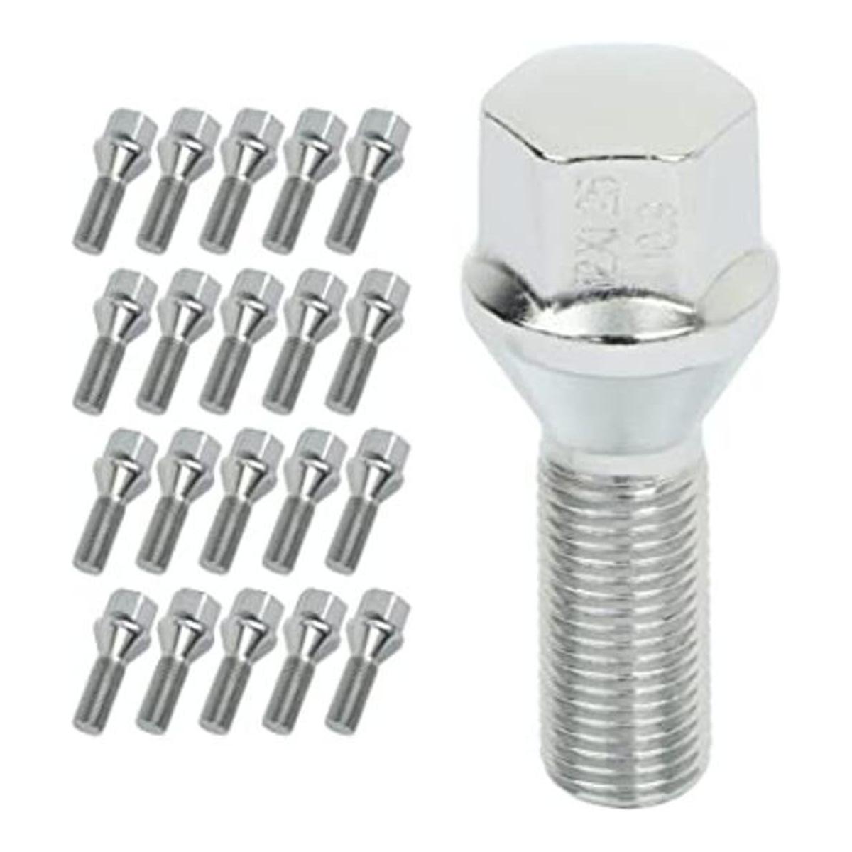 cciyu Tapón BOLT 12 x 1.25 Juego de 20 vástago de rueda