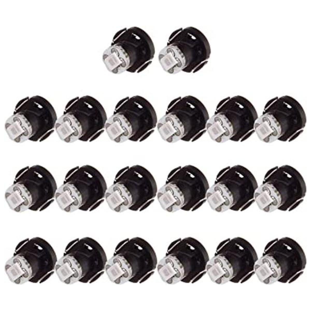 cciyu Paquete de 20 bombillas LED de cuña Neo azul T4T4.2