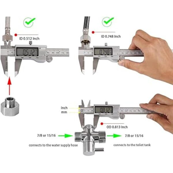 Adaptador en T de latón con válvula de cierre adaptador