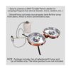 CAMPINGMOON Adaptador de estufa de gas propano para