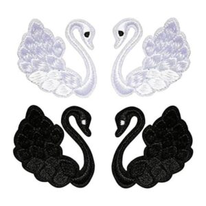 4 parches de pasta de tela de cisne para coser o planchar_1