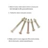 cSeao Juego de 25 pernos de cabeza Phillips M6 kit_4