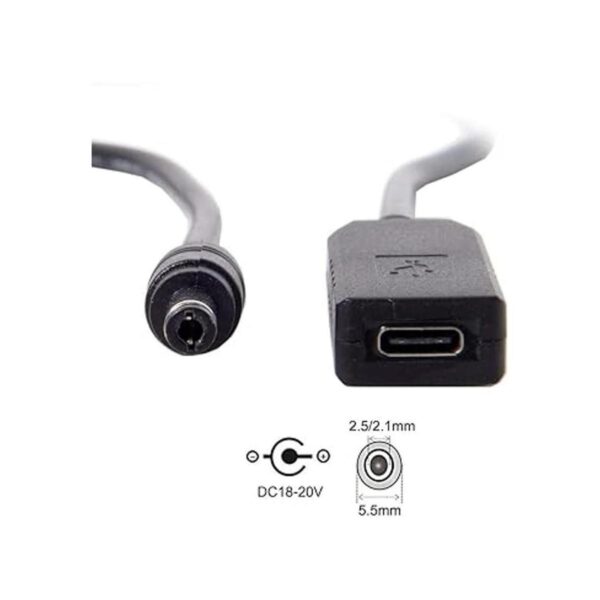 Cablecc USB 3.1 tipo C USBC a CC 20V 5.5 0.098 in y 0.083_6