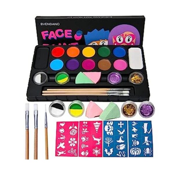 BVENDANO Kits de pintura facial para niños 12 grandes_1