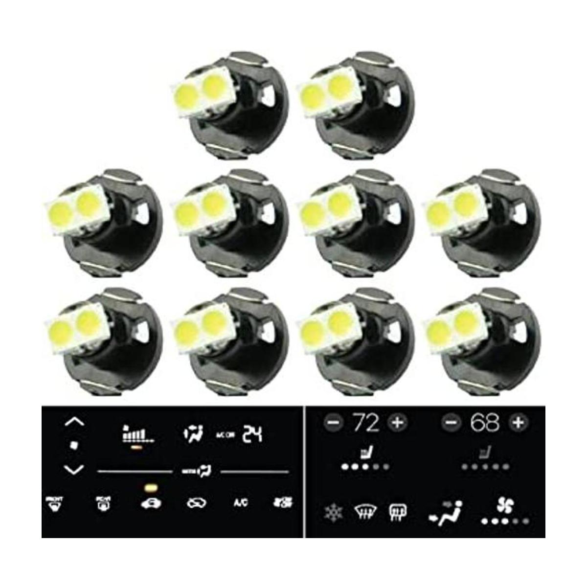 Jtech 10 x T4 T4.2 Neo Wedge 2 SMD LED blanco panel de