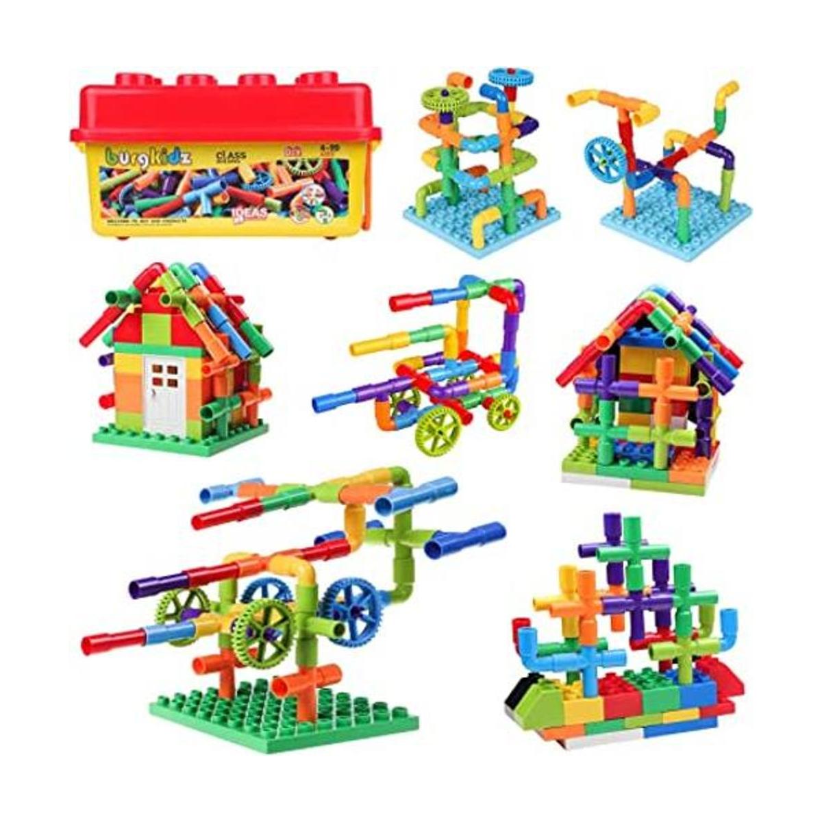 414 piezas de tubo de juguete construcción creativa de