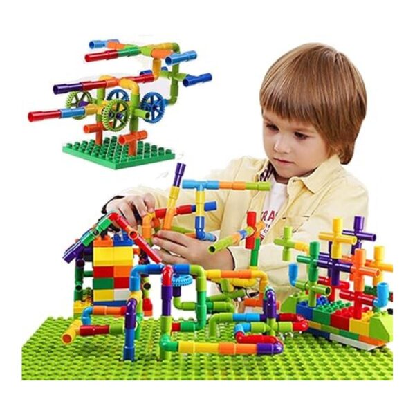414 piezas de tubo de juguete construcción creativa de_2