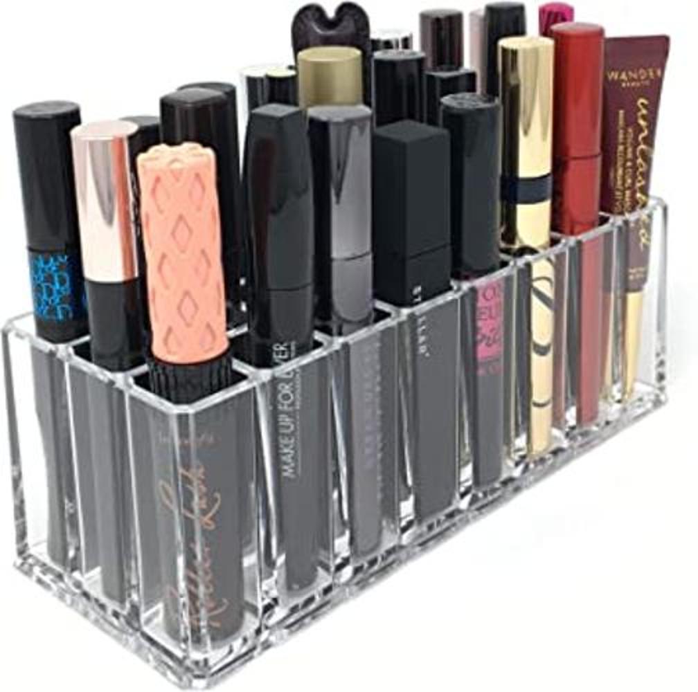 Algary Organizador de maquillaje acrílico con ranuras