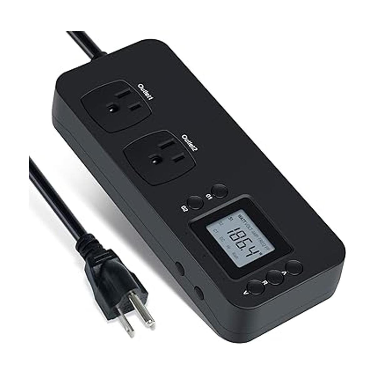 Briidea Monitor de uso de electricidad probador de
