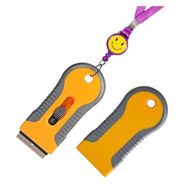 2 raspadores de cuchillas de afeitar de vidrio y raspador