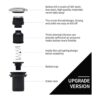 Briidea Kit de interruptor de aire para eliminación de