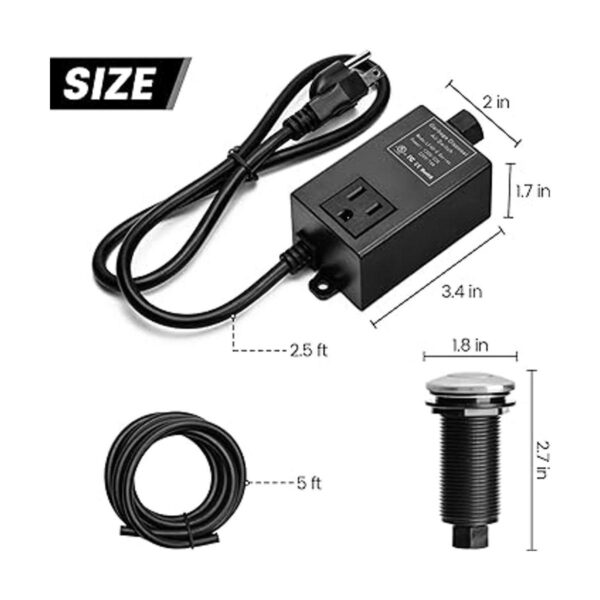 Briidea Kit de interruptor de aire para eliminación de
