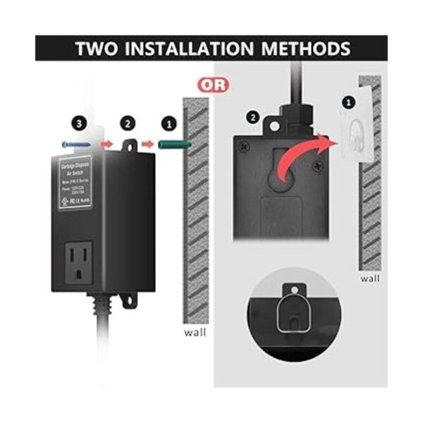 Briidea Kit de interruptor de aire para eliminación de