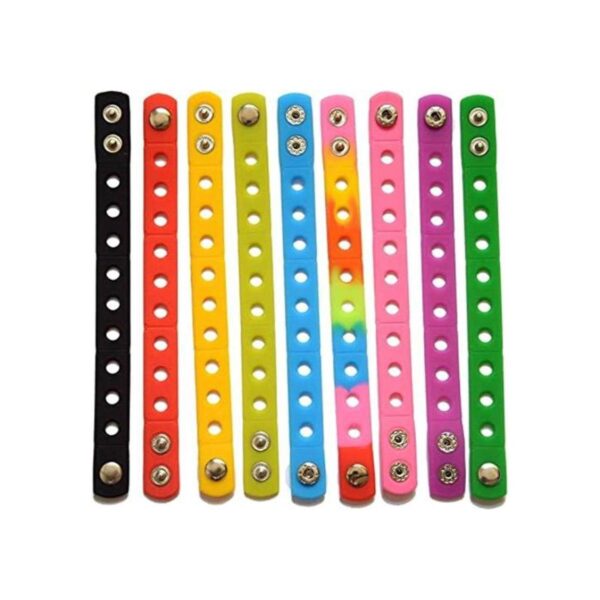 Pulseras de silicona de 9 colores de 7 pulgadas para_1