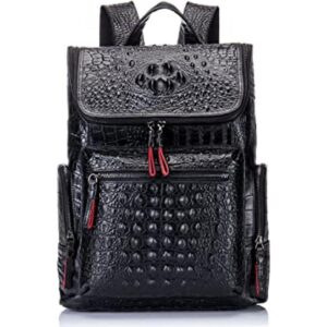Boshiho Mochila de cuero real para laptop bolsa de viaje_1