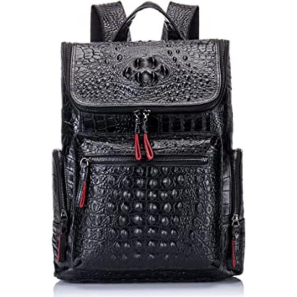 Boshiho Mochila de cuero real para laptop bolsa de viaje_1