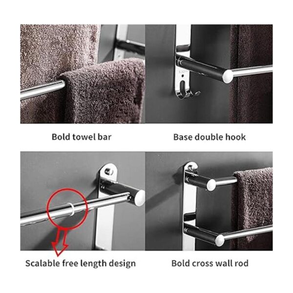 Toallero para toallas de acero inoxidable 304 de 20 a 30_3
