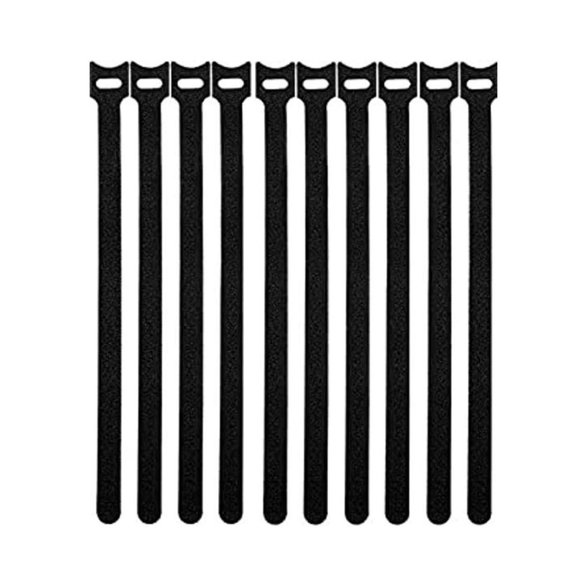 50 bridas reutilizables para cables paño de microfibra de