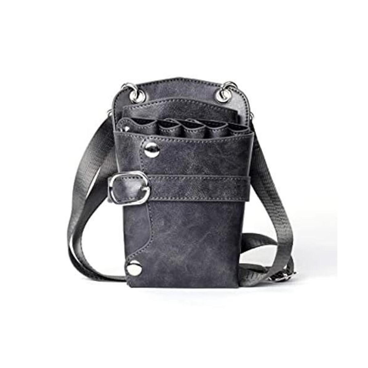 Bolsa de tijeras de piel sintética para peluquería