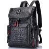Boshiho Mochila de cuero real para laptop bolsa de viaje_2