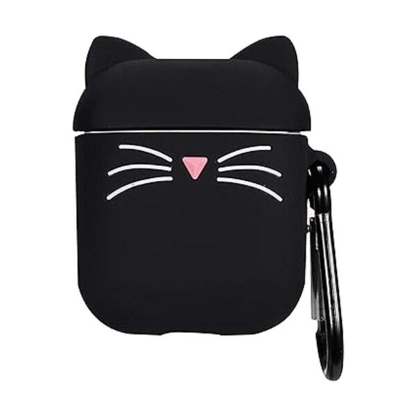 Besoar Black Beard Cat para Airpod 12 Caso dibujos_3