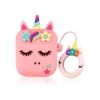 Besoar Funda de unicornio con diseño de flores para Airpod_3