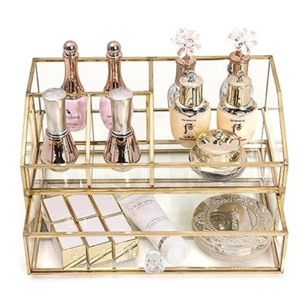 Soporte para brochas de maquillaje de cristal organizador_2