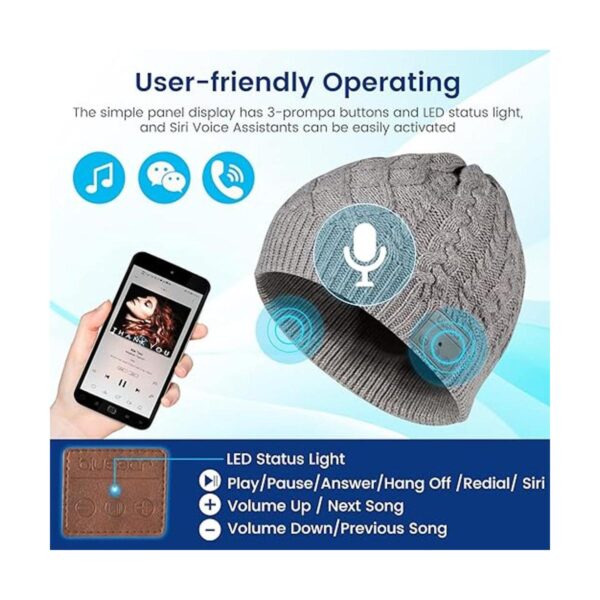 blueear Gorro Bluetooth Bluetooth Bluetooth 5.2_2