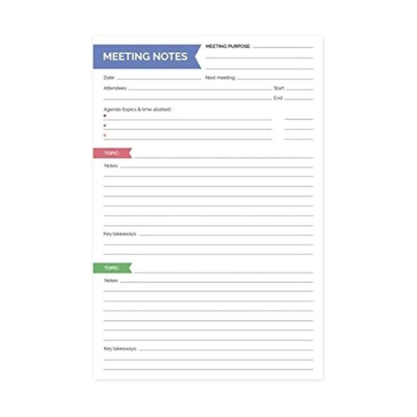 bloom daily planner s Bloc de notas de reunión de doble_1