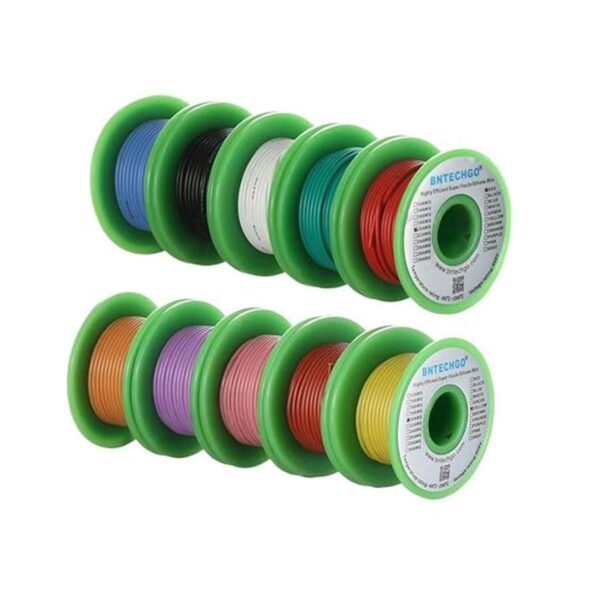 BNTECHGO 20 Gauge Silicone Wire Kit 10 Color Each 30 ft_2