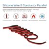BNTECHGO Conductor paralelo de silicona de 2 cables_4