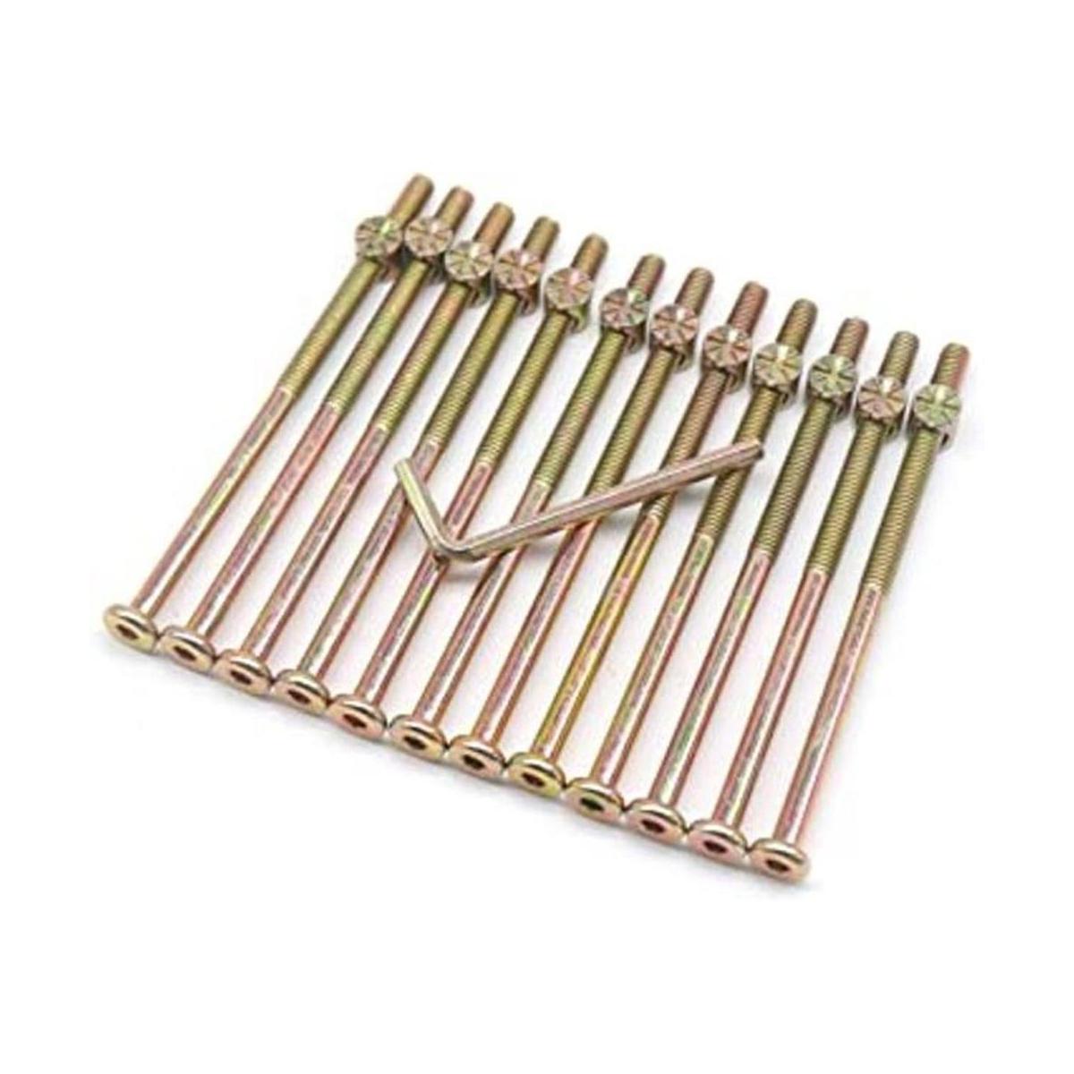 BinifiMux Paquete de 12 pernos de tapa hexagonal M6 x