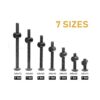 BinifiMux Kit de repuesto de tornillos de cuna para bebé_3