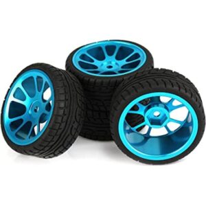 Mxfans 4 neumáticos de plástico y llantas de aluminio_1