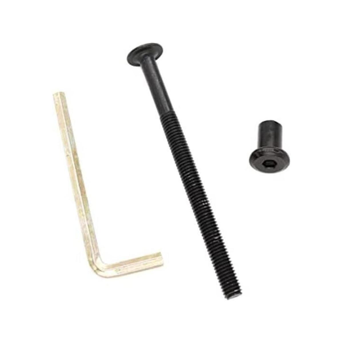 binifiMux Paquete de 10 tornillos de tapa de barril negros