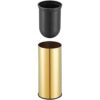 Toilet Brush Holder Gold Stainless Steel 304 Gold Round_2