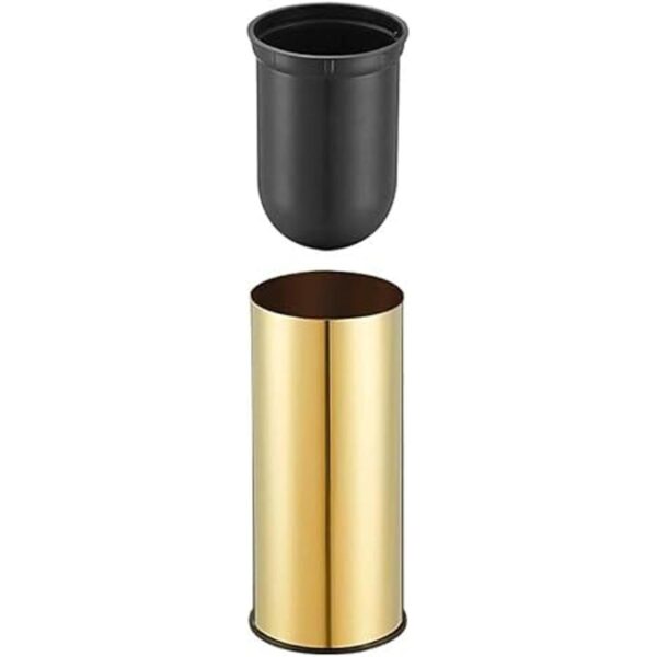 Toilet Brush Holder Gold Stainless Steel 304 Gold Round_2
