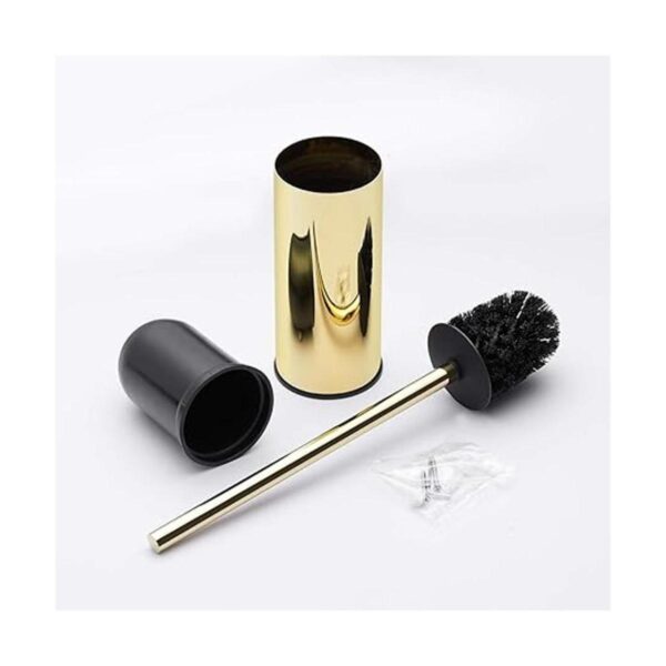 Toilet Brush Holder Gold Stainless Steel 304 Gold Round_4