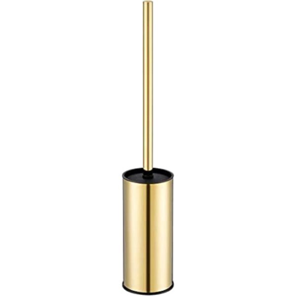 Toilet Brush Holder Gold Stainless Steel 304 Gold Round_1