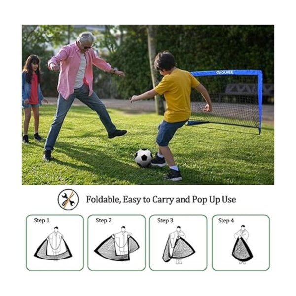 Porterías de fútbol portátiles para patio trasero red de_2