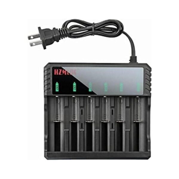 Cargador de batería universal de 6 Bay 18650 para baterías_1