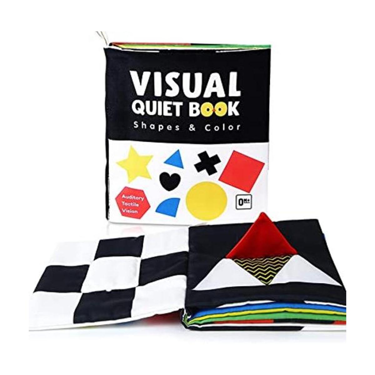 beiens Juguetes de libros para bebés libros en blanco y