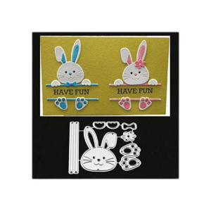 Troqueles de metal de conejo de Pascua diseño de conejo