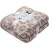 Bearberry Manta de microfibra tejida con estampado de_1