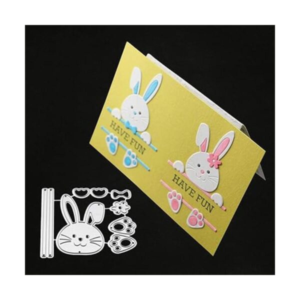 Troqueles de metal de conejo de Pascua diseño de conejo