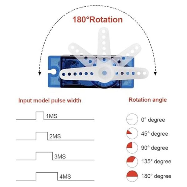 10 unids SG90 0.32 oz micro servos para RC robot_3