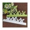 Conejo de Pascua Familia de Metal Die Cuts Pascua Casa